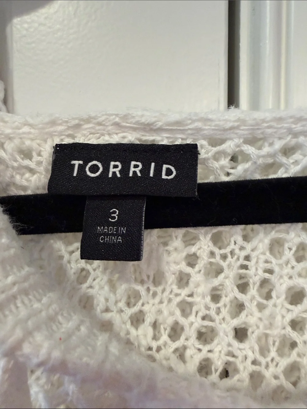 torrid Cream Open-Knit Hooded Sweater